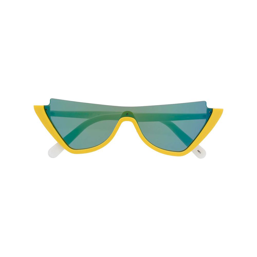 contrast cat-eye sunglasses