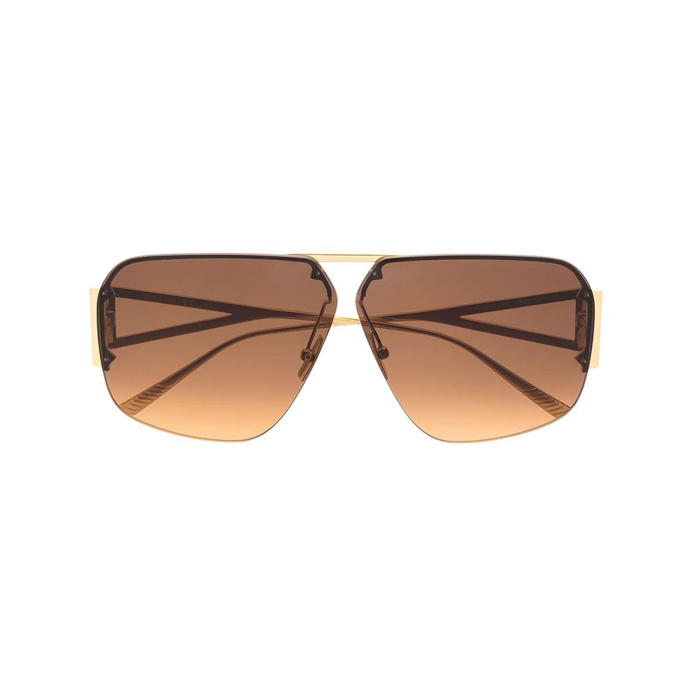 gradient-effect aviator-frame sunglasses