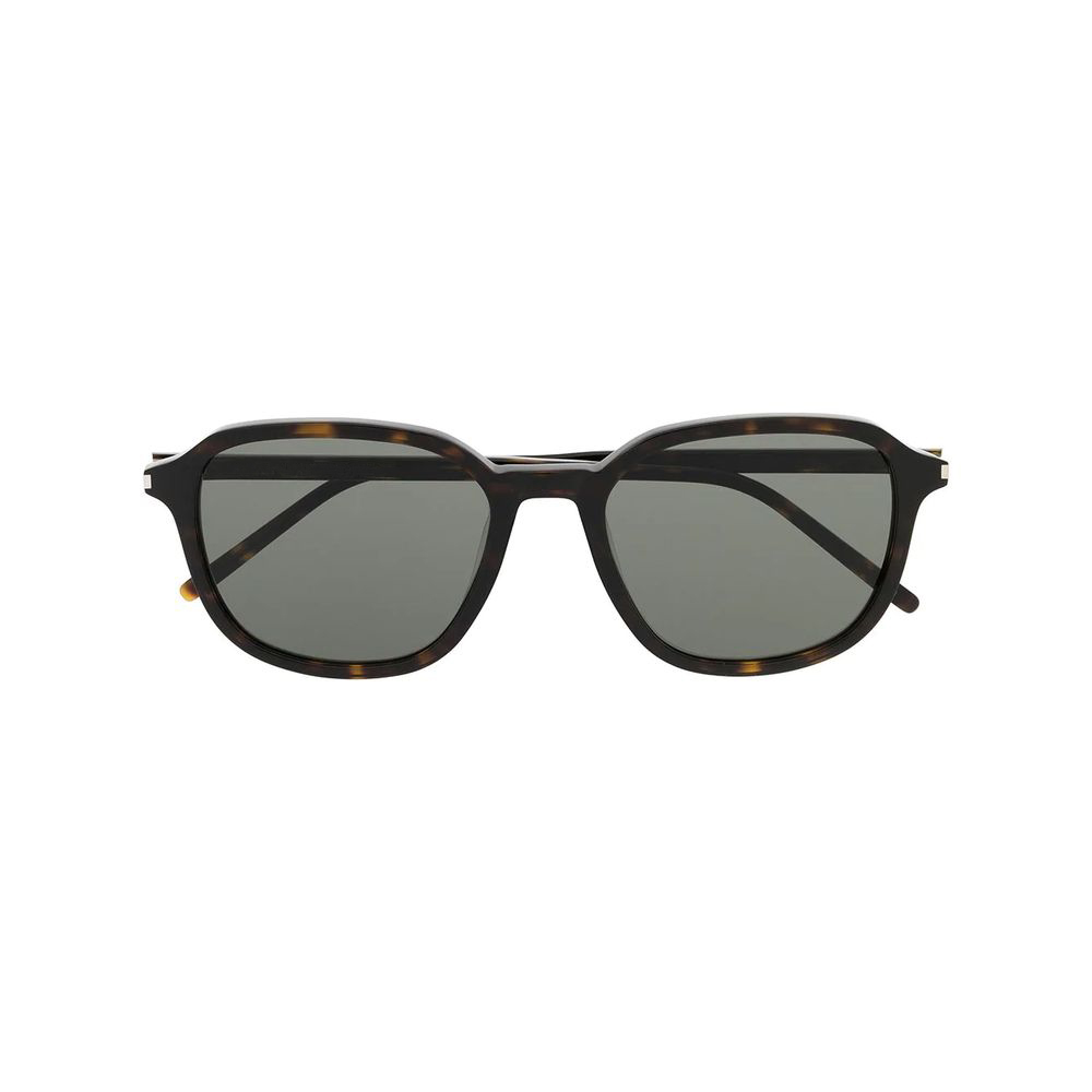 round-frame tortoiseshell sunglasses