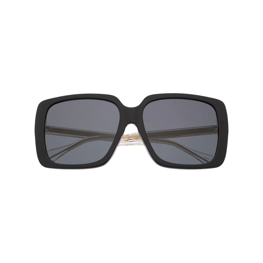 two-tone oversize-frame sunglasses